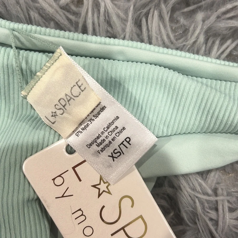 NEW • L*Space • - L*Space Camacho Bikini Bottom High Tide Green XS Swimwear